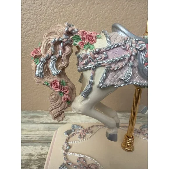 San Francisco Music Box Co Vanessa Carousel Horse Music Box Maureen Drdak Ltd Ed - Picture 11 of 17